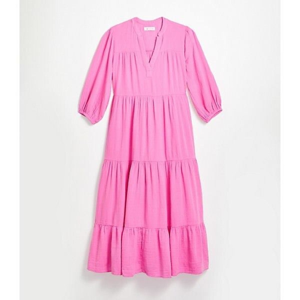 Lou & Grey Tiered Pocket Maxi Dress